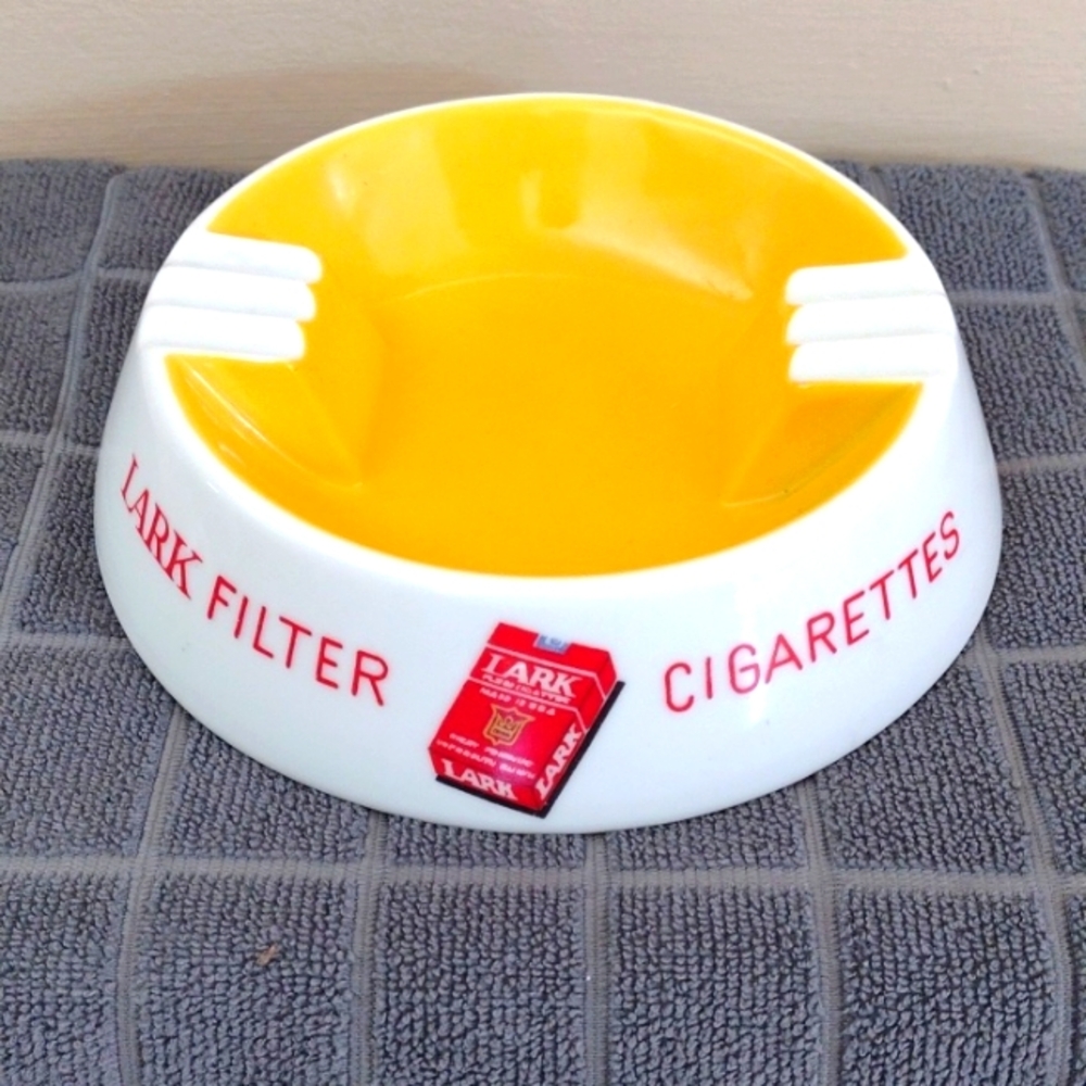 Ashtray Lark Cigarettes Promo Advertisement Piece Made in Japan Vintage New